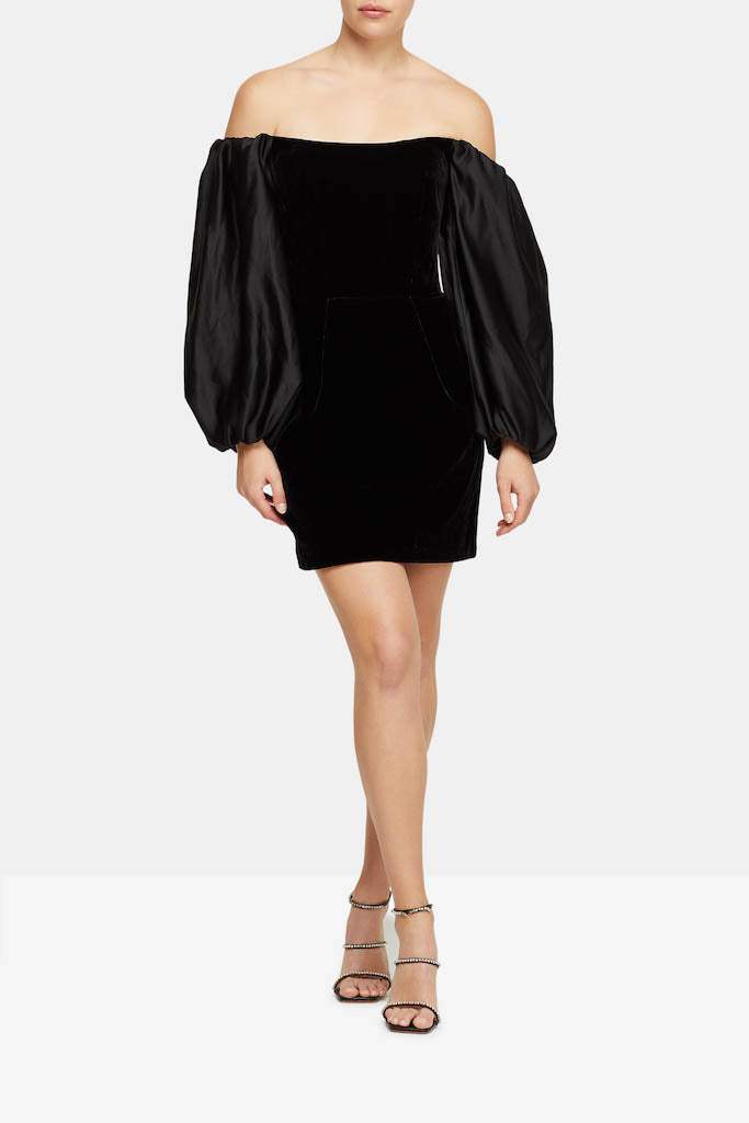 Rasario Off Shoulder Velvet Mini – Fashion Alta Moda