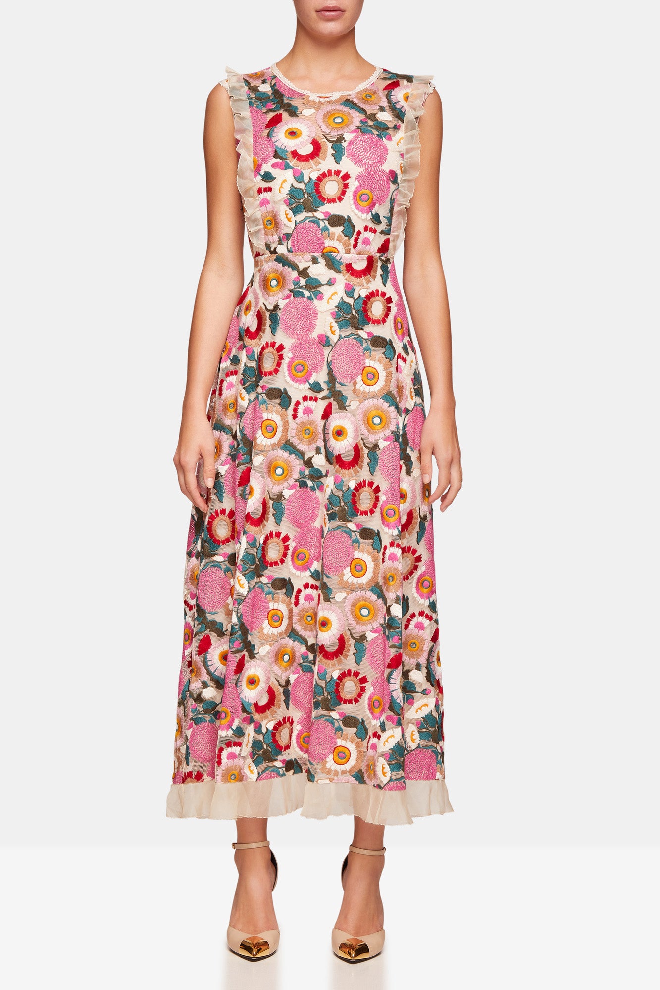 Red Valentino Floral-Embroidered Tulle Dress – Fashion Alta Moda