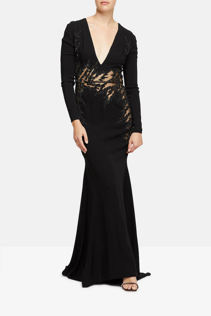 Zuhair Murad Beaded Cut Out Gown  Fashion Alta Moda