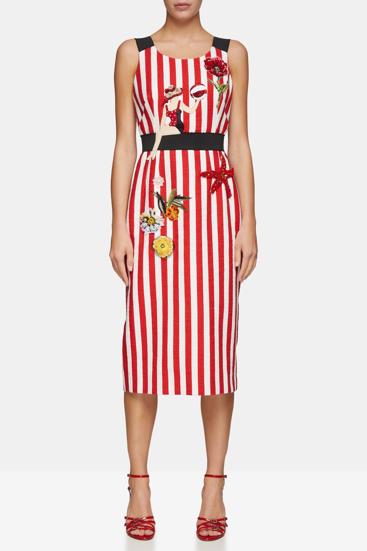 Dolce gabbana deals striped dress
