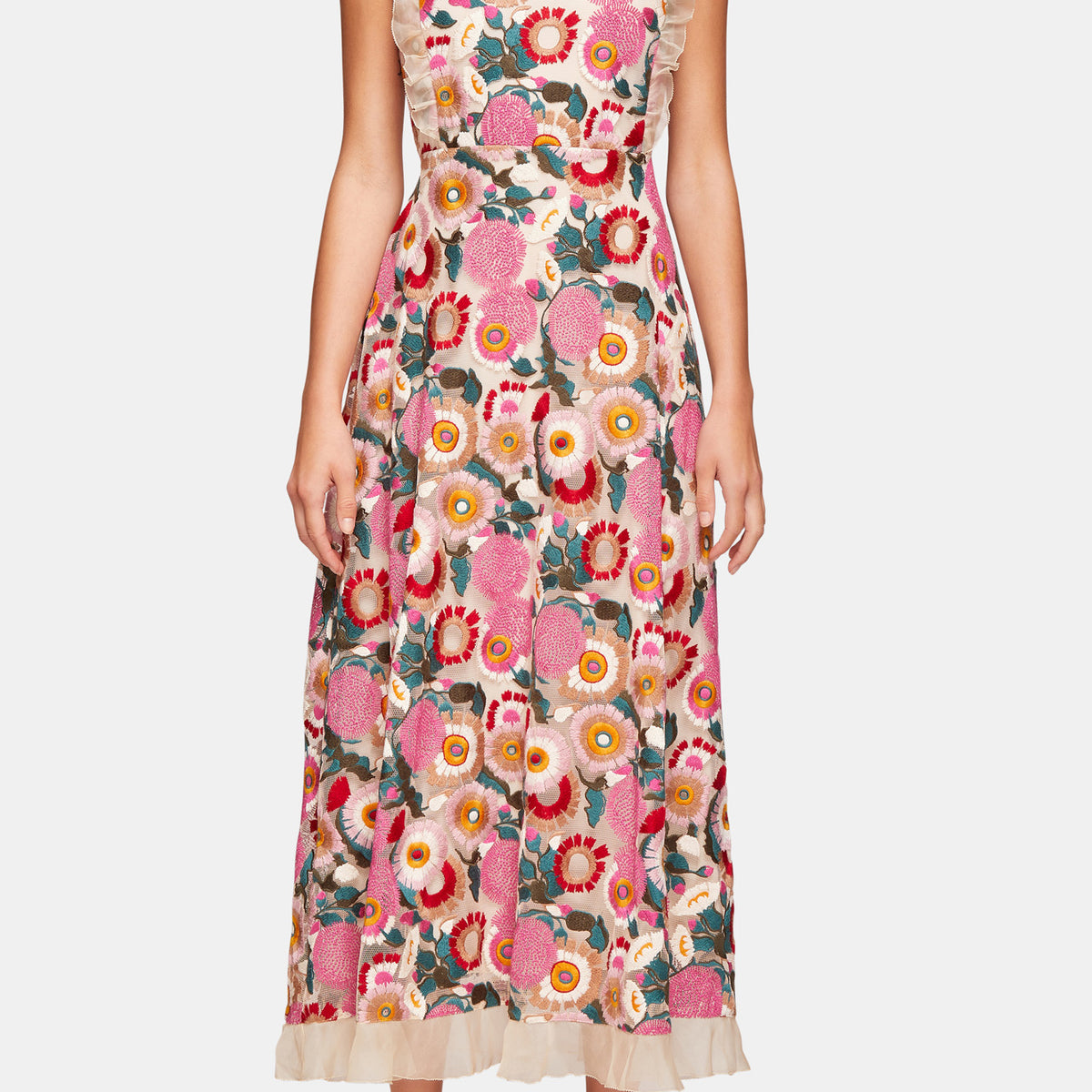 Red Valentino Floral-Embroidered Tulle Dress – Fashion Alta Moda